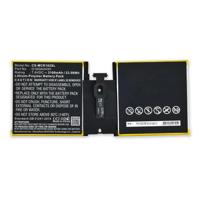 BATTERIE TABLETTE ARCHOS ACT101HDP 3 fils 1ICP3/100/125 3.7V 5000MAh EUR 34,79 - FR