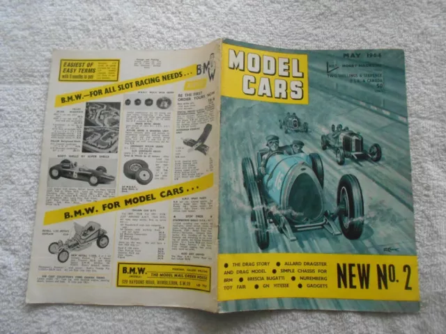 MODEL CARS Magazine-MAY,1964-ISSUE NEW No. 2-THE DRAG STORY