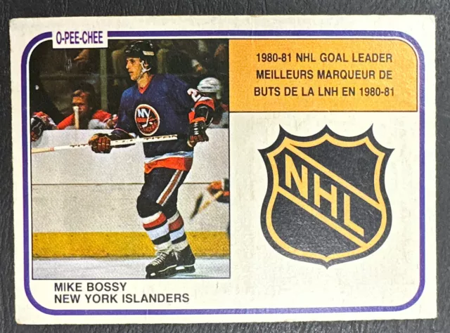 1981-82 O-Pee-Chee OPC Hockey - #382 Mike Bossy LL - New York Islanders