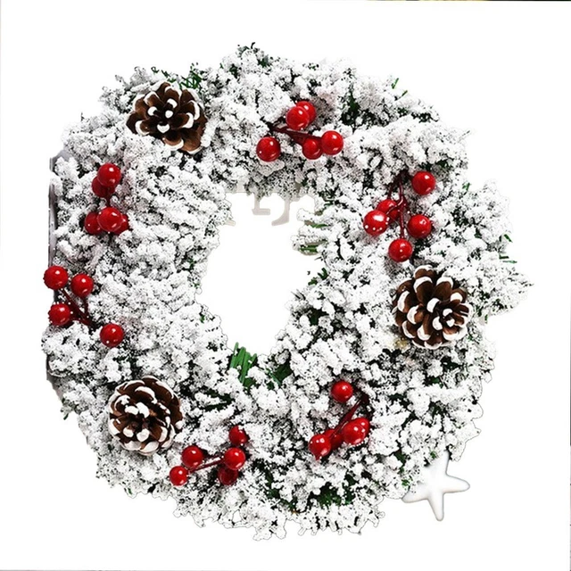 Corona natalizia ananas festiva per parete porta o decorazione camino