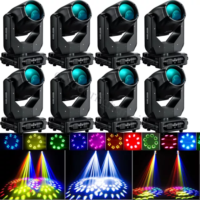 8Pc 400W Moving Head Stage Light LED DMX Beam 10R Sharpy Lights For DJ Live Show