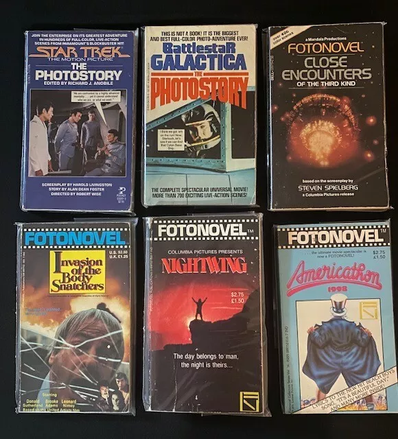 LOT of Fotonovel and Photostory Books - Battlestar Galactica, Star Trek, etc