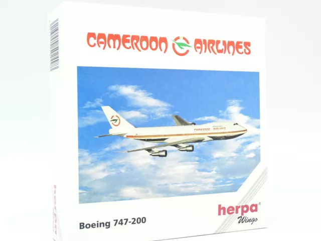 Herpa Aircraft Airlines 1/500 - Boeing 747 200 Cameroon Airlines A