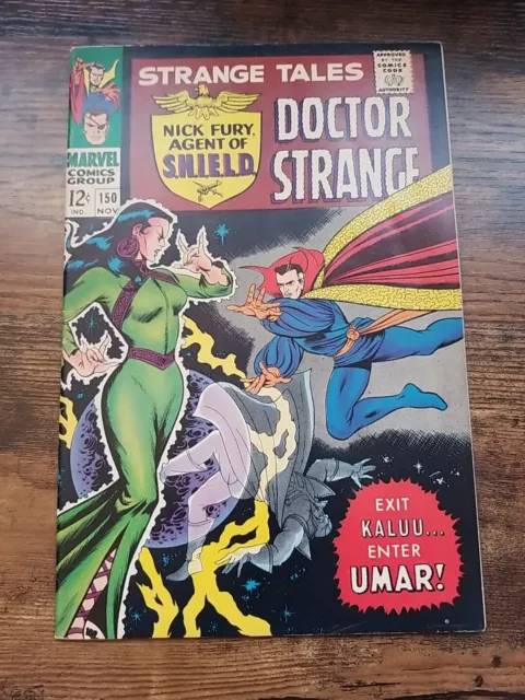 Strange Tales #150 1st APPEARANCE OF UMAR 1st Artwork At Marvel By John Buscema