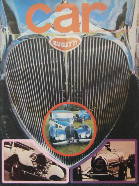CAR MAGAZINE NOVEMBER 1967 featuring Aston Martin DB6, Bugatti £11.99 ...