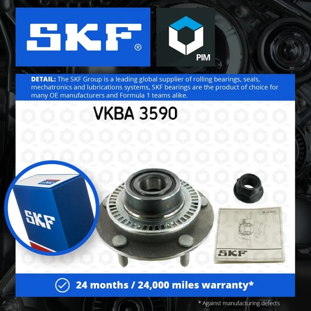 2 kit cuscinetti ruota adatti a FORD TRANSIT 2.3 posteriore da 00 a 06 con ABS SKF 1201303