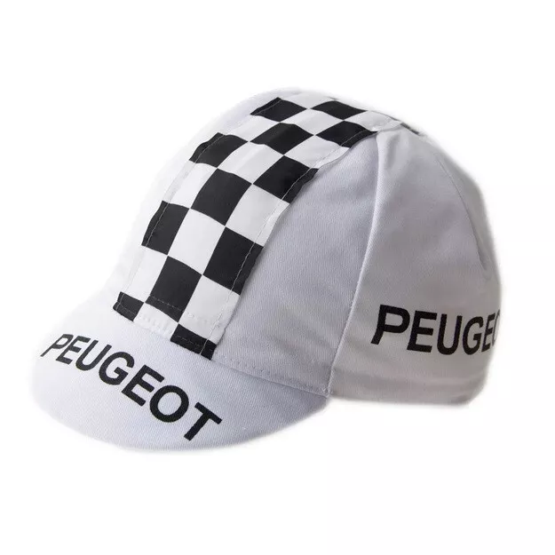 Peugeot Retro Vintage Made Italy Cycling Team Underhelmet Summer Bike Hat Cap