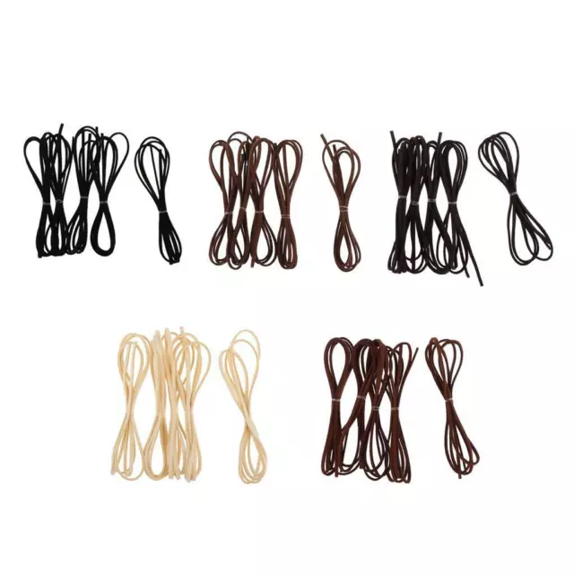 3mm Multicolor Faux Leather Cord Suede Thong Lace Flat Rope Thread Strings