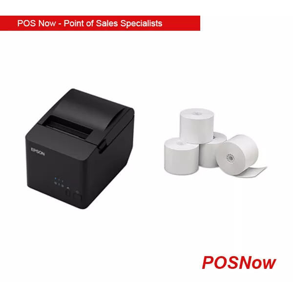 *NEW* Epson USB/Serial Thermal Receipt Printer with 24 Paper Rolls Combo