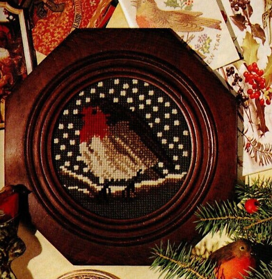 Tapicería de Elizabeth Bradley. A Christmas Robin + tabla de medias.
