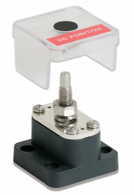 Marinco Potenza Prodotti Singolo Isolato Borchie con Rubinetto Piastra, 8mm