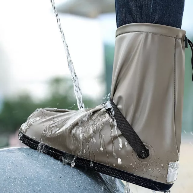 Waterproof Shoes Covers Reusable Cycling Motorcycle Bike Rain Boot Shoes Cover