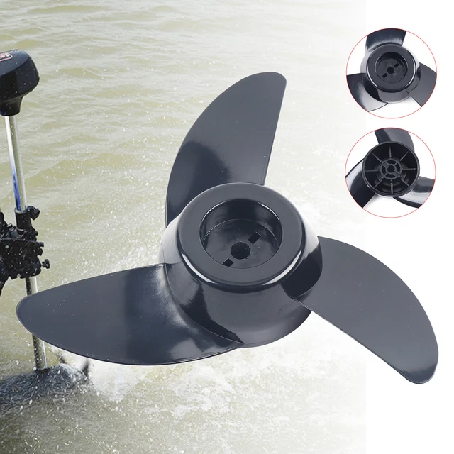 For 28/36/46lb Thrust 3-Blade Electric Trolling Motor Prop Outboard Propeller