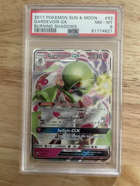 93/147 Gardevoir GX Burning Shadows PSA 8