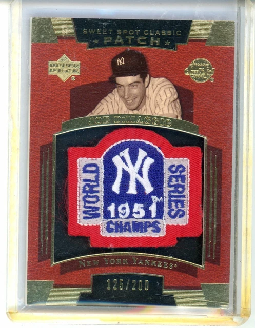 2004 SWEET SPOT CLASSIC #SS-JD JOE DiMAGGIO #125/200 UPPER DECK 2004 SWEET SPOT CLASSIC #SS-JD JOE DiMAGGIO #125/200 UPPER DECK