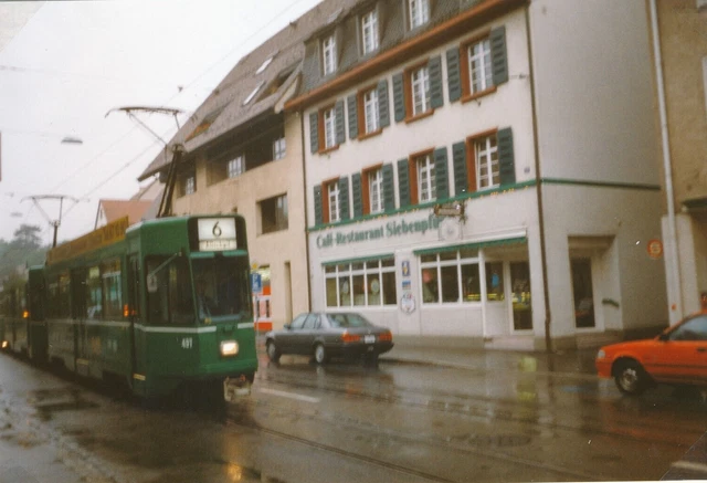 Foto Basel, Düwag-Fahrzeug, S-Bahn Strassenbahn ca 9x13cm e4917h