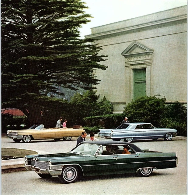 1965 CADILLAC SEDAN Convertible Coupe De Ville Vintage Magazine Print