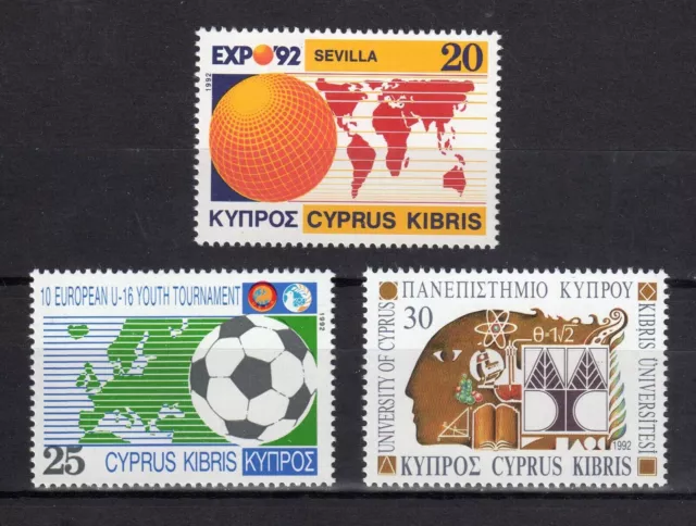 Chipre 1992 Aniversarios y Eventos MNH