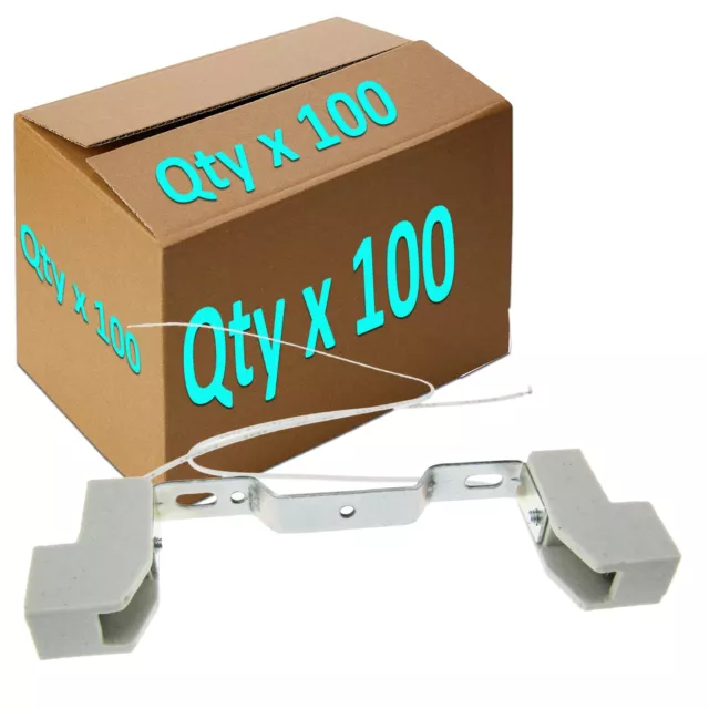 GANTRY HEAT LAMP 100 x CERAMIC HOLDERS R7 STYLE FOR PUSH FIT 118/120mm HALOGEN