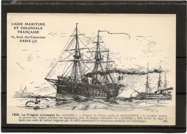 Carte Postale / Ligue Maritime Et Coloniale Francaise