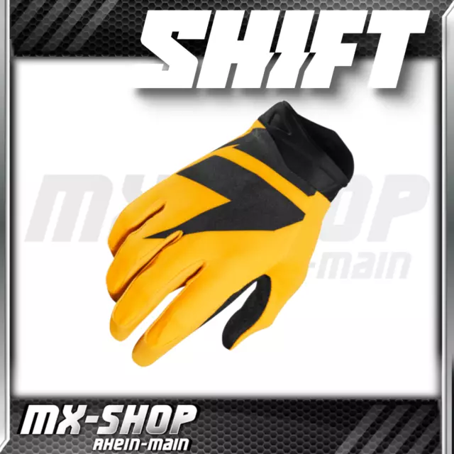 SHIFT / Handschuhe / Gr. S (8) / Black Air Gelb Yellow Gloves MX Motocross MTB