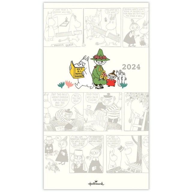 WALL CALENDAR 2024 Japan Moomin Notebook Slim Monthly Hallmark 160 ラ 90