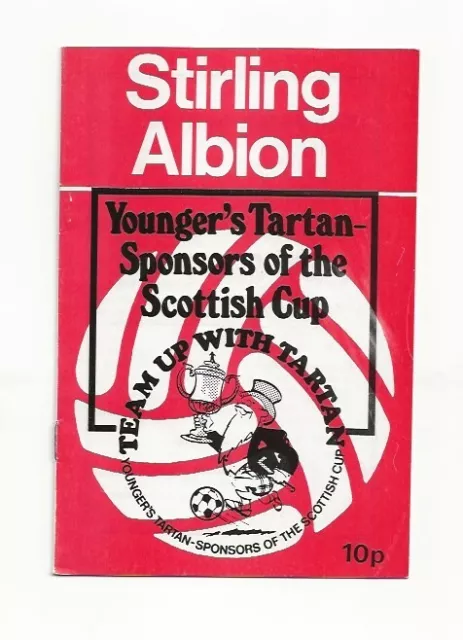 Stirling Albion v Clydebank Scottish Cup 3rd Round 28th January 1978