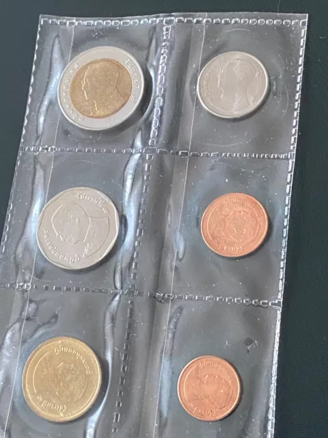 Thailand lot of different coins uncirculated - one bimetal