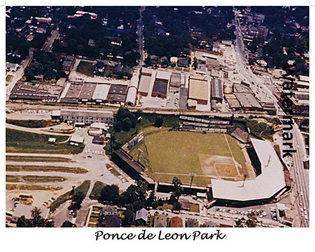Aerial View Ponce de Leon Park Home of the Atlanta Crackers Color 8 X 10 Photo