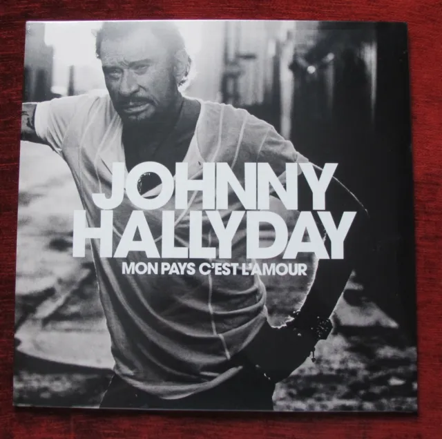 LP Vinyle Blanc Johnny Hallyday - Mon pays c'est l'amour (neuf ,sous cellophane)