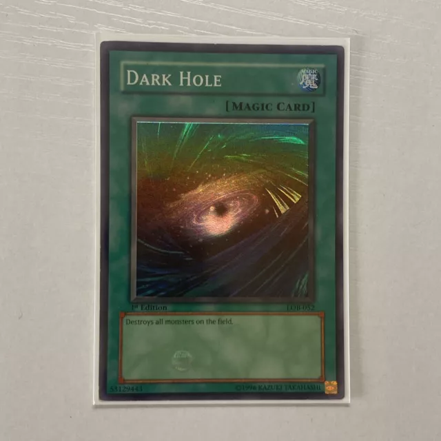 YuGIOh - 1st Edition LOB-052 Dark Hole - North American Print LP