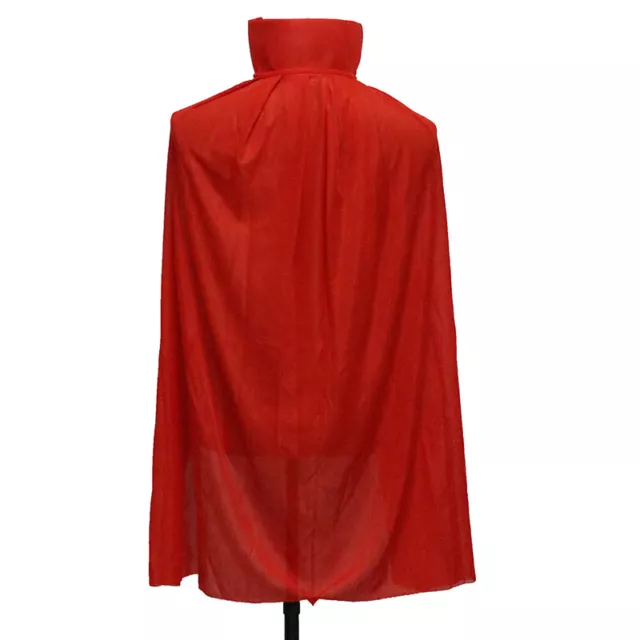 Halloween Costume Death Scary Devil Role Red Black Witch Vampire Long Cape