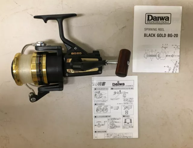 DAIWA BLACK GOLD BG20 Spinning Reel, 3 ball bearings $350.00 - PicClick