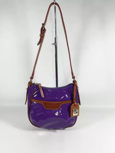 DOONEY & BOURKE Patent Leather Purple Shoulder Bag Rare