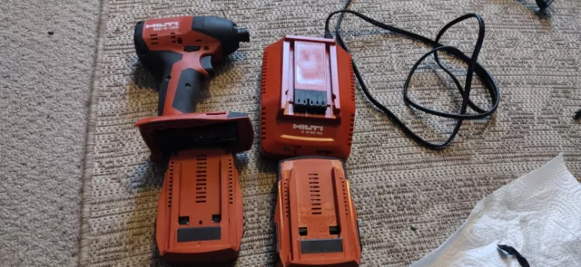 Hilti SID 4-A22 22V Cordless Impact Driver with charger and 2 battery