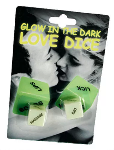 LOVE DICE Sex GAME GLOW IN THE DARK ADULT Gift Couples uk