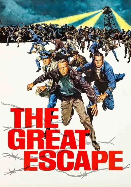 The Great Escape Movie POSTER PRINT A2 60s Steve McQueen Thriller Film Wall Art