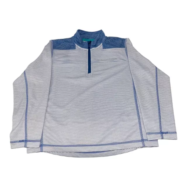 Vineyard Vine Performance Quarter Zip Lightweight Pullover Youth Med 12-14 Blue