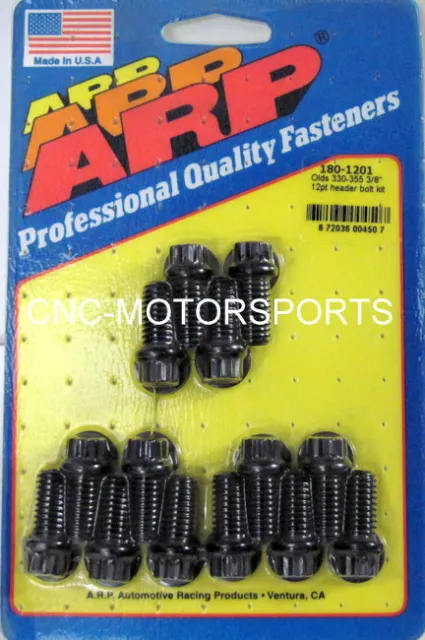 Arp Header Bolt Kit 180-1201 Oldsmobile 330 455 3/8 Size .750 Uhl