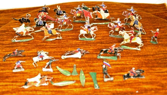 Lot De Soldats Anciens En étain - Bataille De Marengo - Jouet Ancien