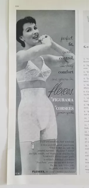 1959 women's Nemo walk away high waist girdle garters vintage fashion ad 