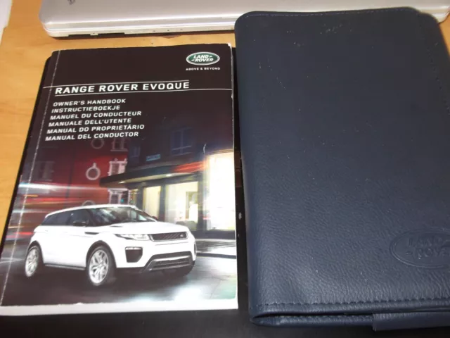 Range Rover Evoque 2015 Owners Manual - Handbook - User Guide. Leather Wallet