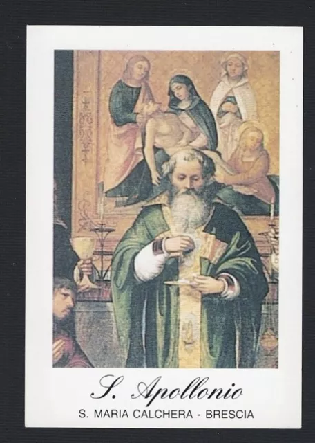 Santino Holy Card Image Pieuse  Heiligenbild  San Apollonio