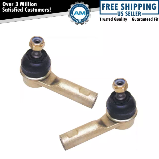 Front Outer Tie Rod End Left LH & Right RH Pair Set of 2 for Volvo S40 V40
