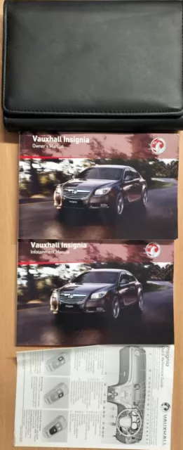 VAUXHALL INSIGNIA 08-13 OWNER'S MANUAL/HANDBOOK/WALLET QUICK Printed 2010 Ref106