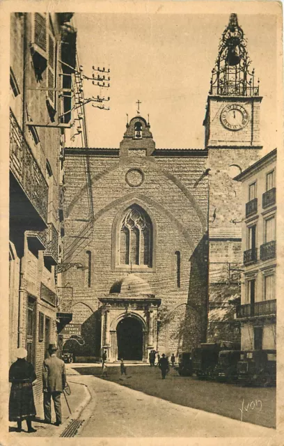 66  PERPIGNAN  LA CATHEDRALE (FACADE)  Les éditions d'Art Yvon Paris  8