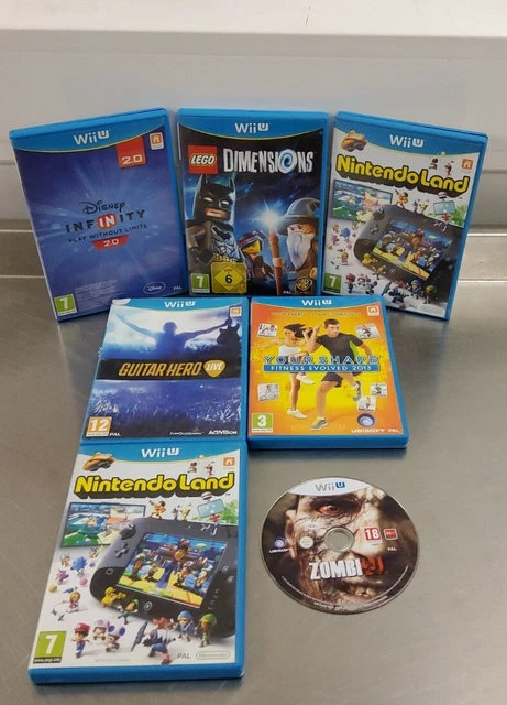 10 x Wii U Games JobLot-Zombie Lego Dimensions NintendoLand Guitar Hero Disney