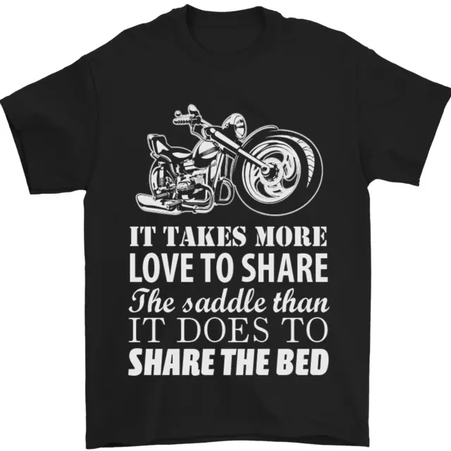 T-shirt uomo Share the Saddle moto biker 100% cotone