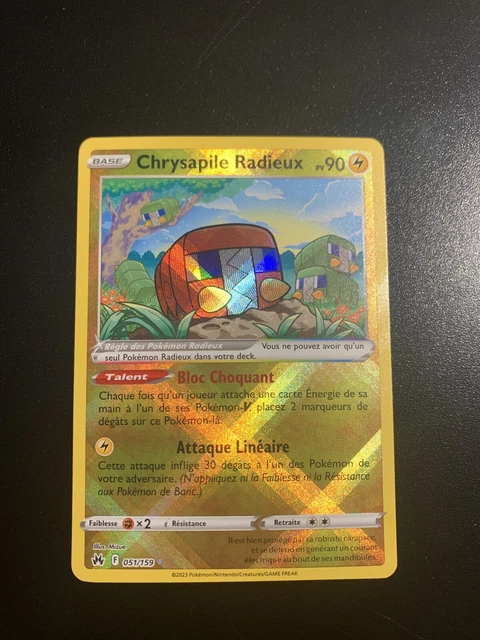 Chrysapile Radieux carte Pokemon Zénith Suprême EB12.5 051/159 Neuf FR