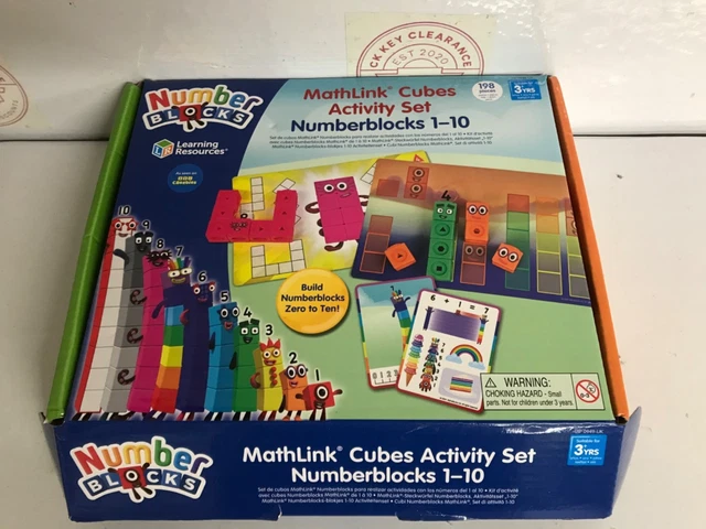LEARNING RESOURCES LSP0949-UK MathLink Cubes Numberblocks 1-10 Activity ...
